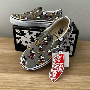 Brand New Mickey Mouse Vans Kids Size 13 Never worn, Disney shoes, Vans shoes